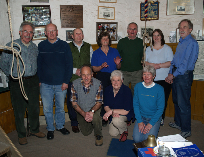 Pilton St Mary's Church Bellringers in 2008