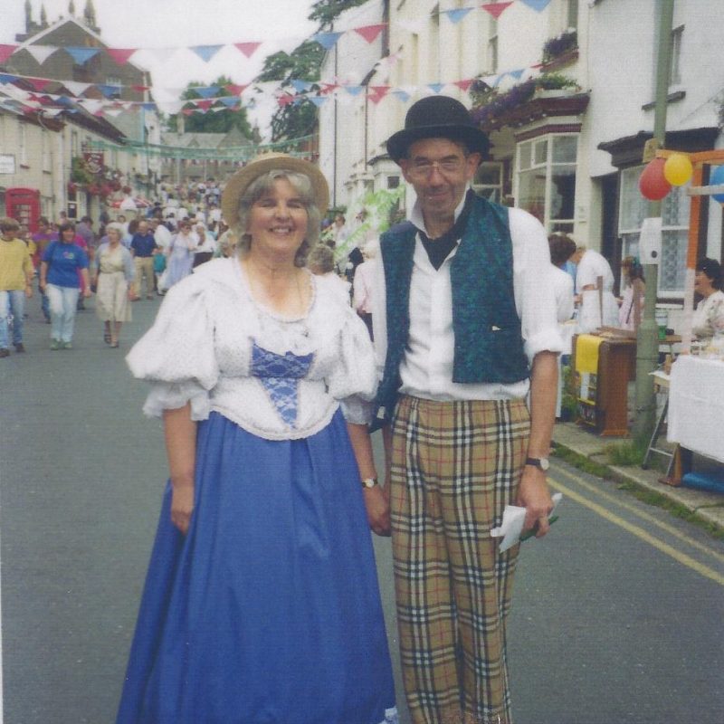 Noel and Pet Harley at the Victorian Pilton Festival 1993