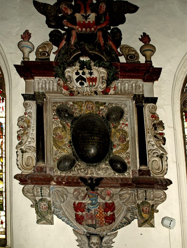 The Lethbridge Memorial in St Mary's Church, Pilton