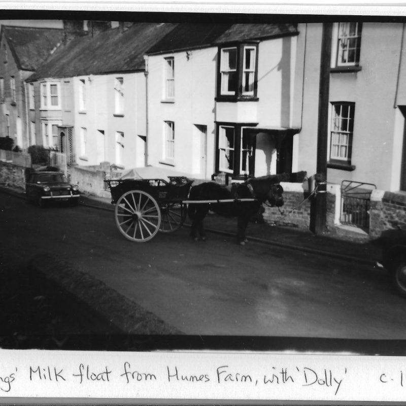 Mr Chamings' Milk Float in Bradiford in about 1965