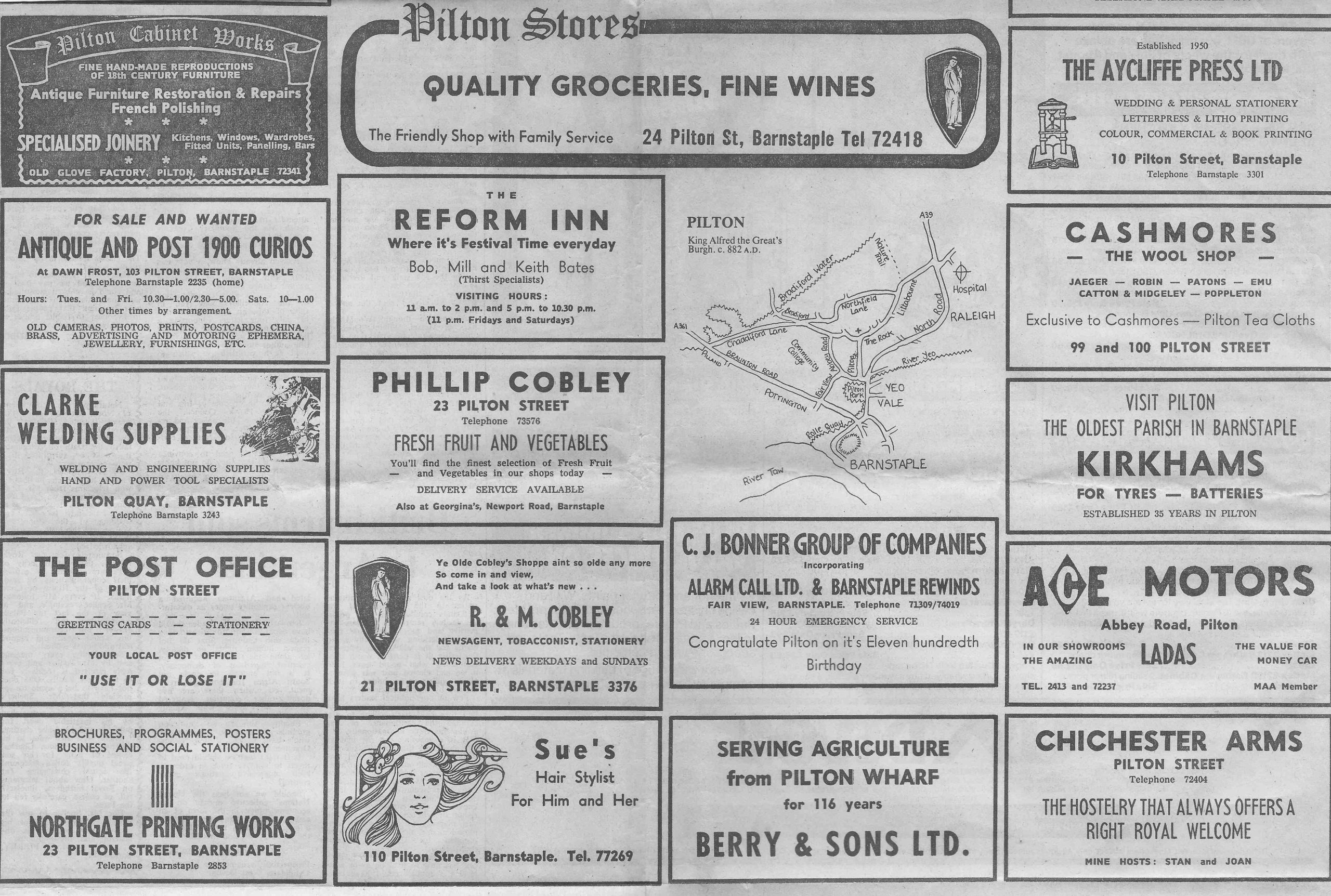 adverts from the north devon journal herald in july 1982