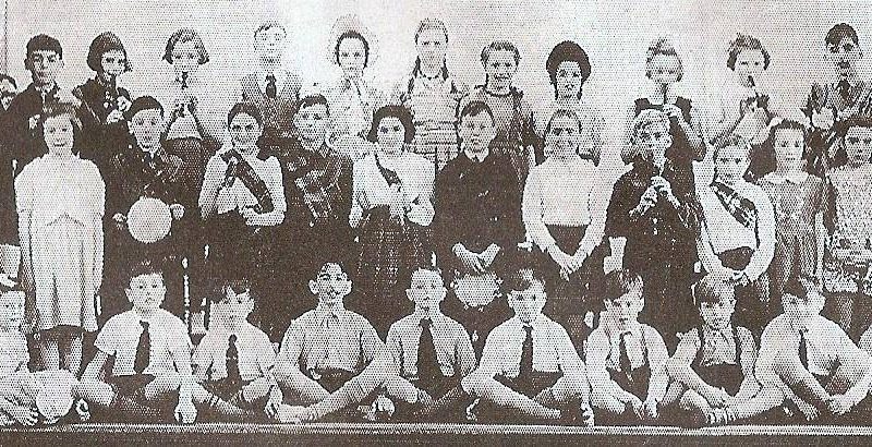 Pilton Primary School Pupils in the Church Hall around 1950