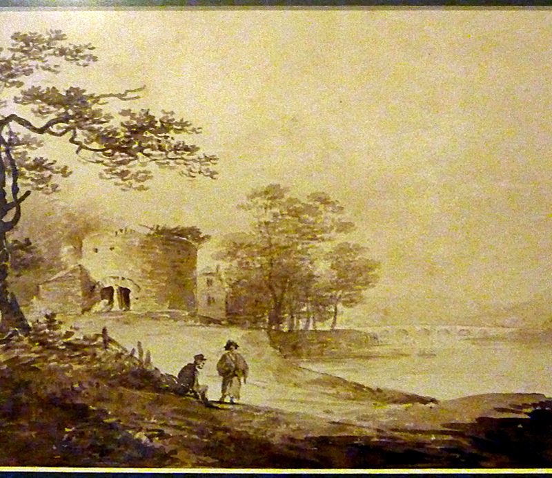 Watercolour of Lime Kiln at Pottington by William Payne c 1810-19