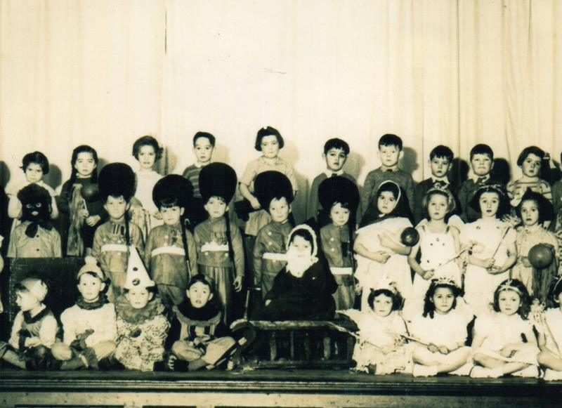 Pilton School Play in the Church Hall in 1952 or 53