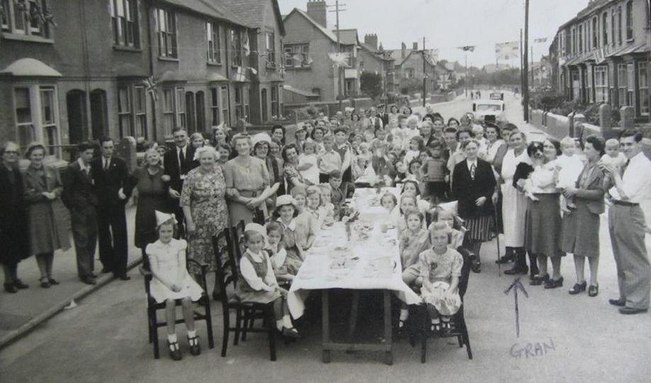 Coronation Street Party in St George's Road, Yeo Vale, 1953