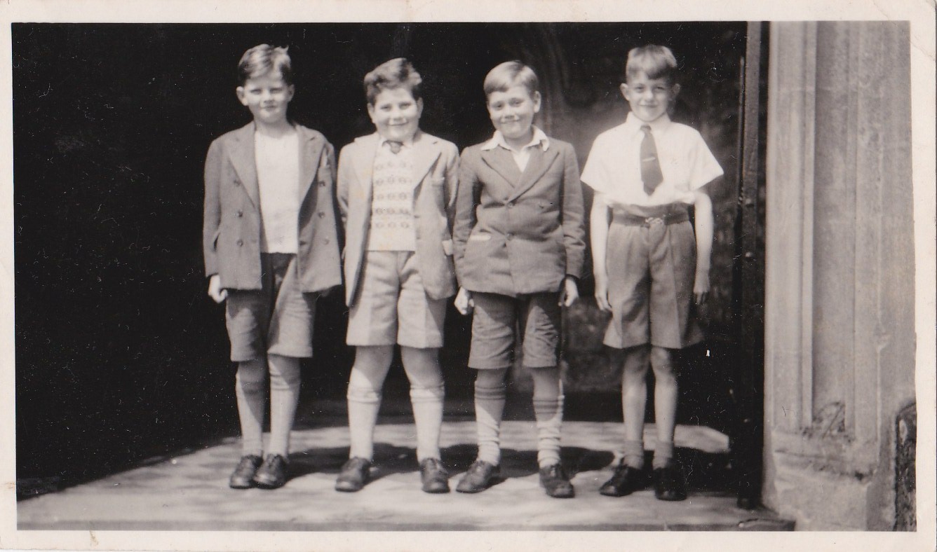 On the Way to Sunday School at Pilton Church 1949